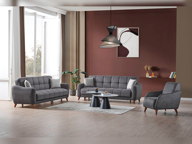 Fabia Convertible Sofa in Anthracite - 200-ELIF-FAB-A411-3