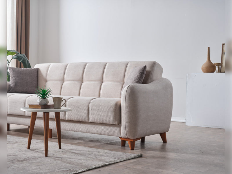 Fabia Convertible Sofa in Cream - 200-ELIF-FAB-A413-3