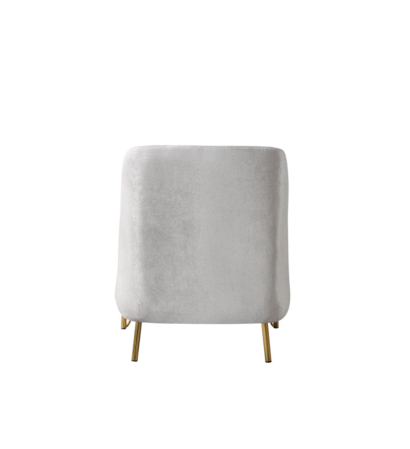 Fabiana Ivory Velvet Chair - FABIANAIV-CHAIR