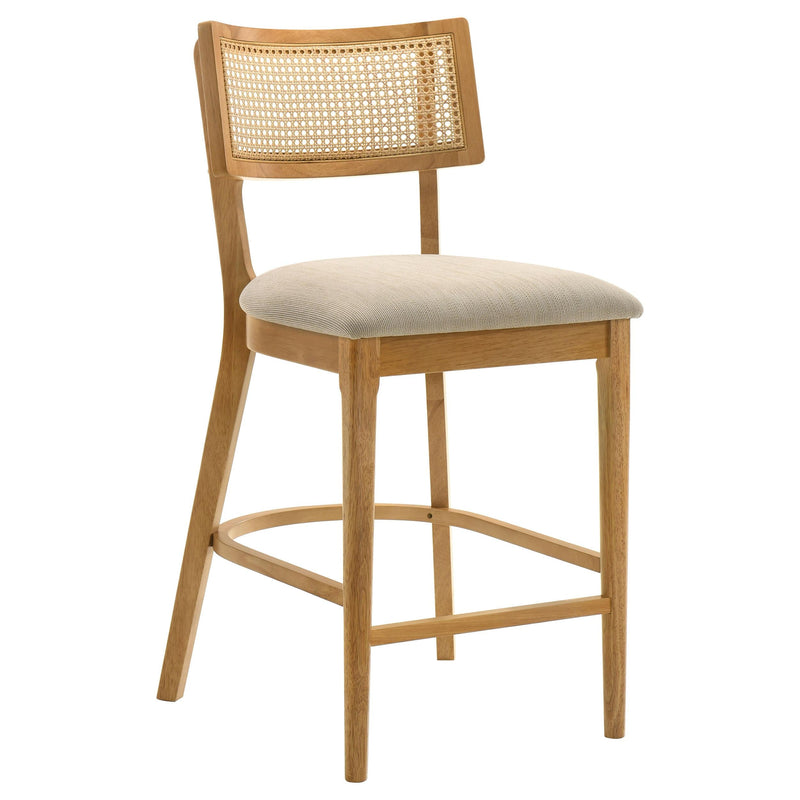 Fabra Cane Back Counter Height Chair Honey Wheat (Set of 2) - 190189