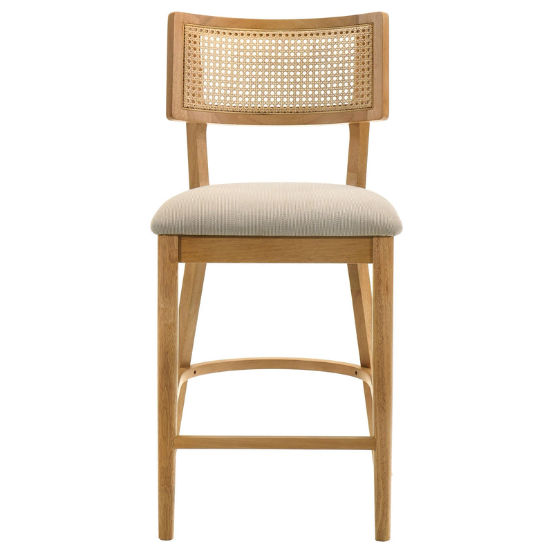 Fabra Cane Back Counter Height Chair Honey Wheat (Set of 2) - 190189