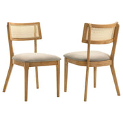 Fabra Cane Back Side Chair Honey Wheat (Set of 2) - 190182