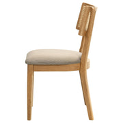 Fabra Cane Back Side Chair Honey Wheat (Set of 2) - 190182