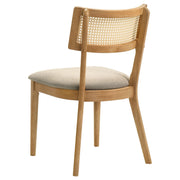 Fabra Cane Back Side Chair Honey Wheat (Set of 2) - 190182