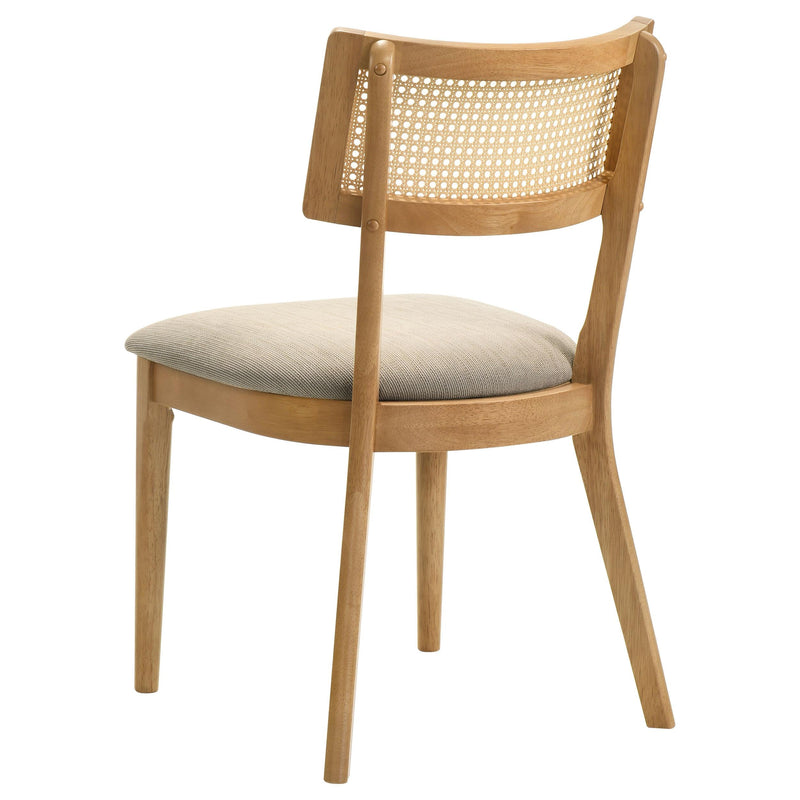 Fabra Cane Back Side Chair Honey Wheat (Set of 2) - 190182