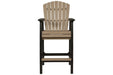 Fairen Trail Black/Driftwood Barstool (Set of 2) - Gate FurnitureBarstool