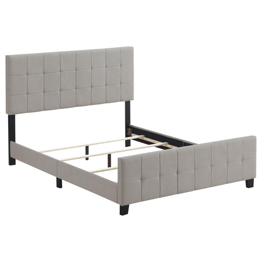 Fairfield Upholstered Eastern King Panel Bed Beige - 305952KE