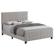 Fairfield Upholstered Eastern King Panel Bed Beige - 305952KE