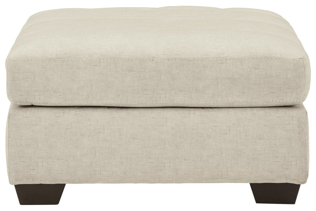 Falkirk Parchment Oversized Accent Ottoman - Gate FurnitureOttoman