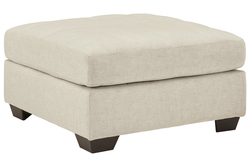 Falkirk Parchment Oversized Accent Ottoman - Gate FurnitureOttoman