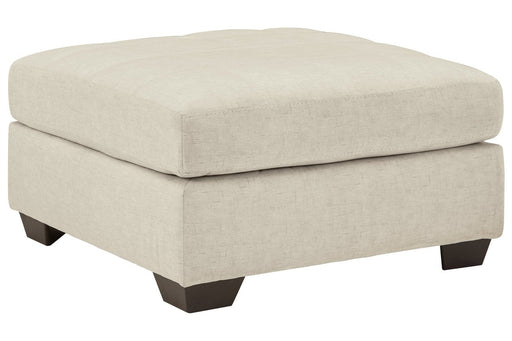 Falkirk Parchment Oversized Accent Ottoman - Gate FurnitureOttoman