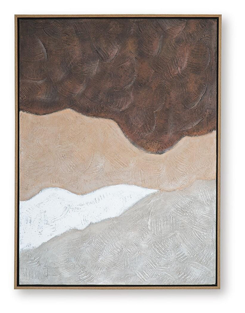 Fanthorne Tan/Brown/White Wall Art - A8000500