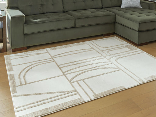 Farongrove Ivory/Beige 5'3" x 7' Area Rug - R407672