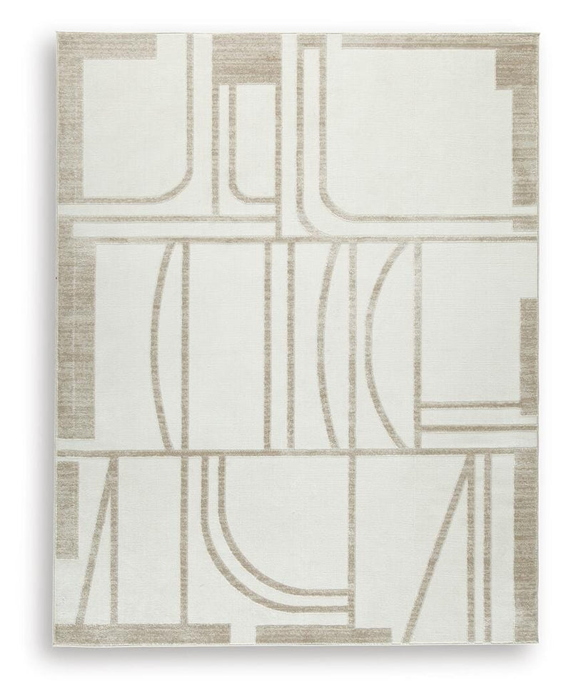 Farongrove Ivory/Beige 7'10" x 10' Area Rug - R407671