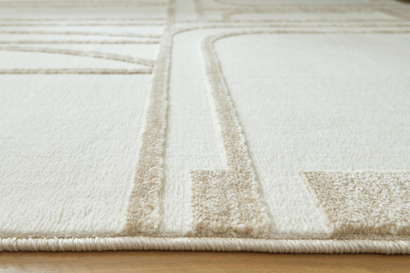 Farongrove Ivory/Beige 7'10" x 10' Area Rug - R407671
