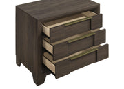 Farre 2-drawer Nightstand Bedside Table Dark Brown - 225322