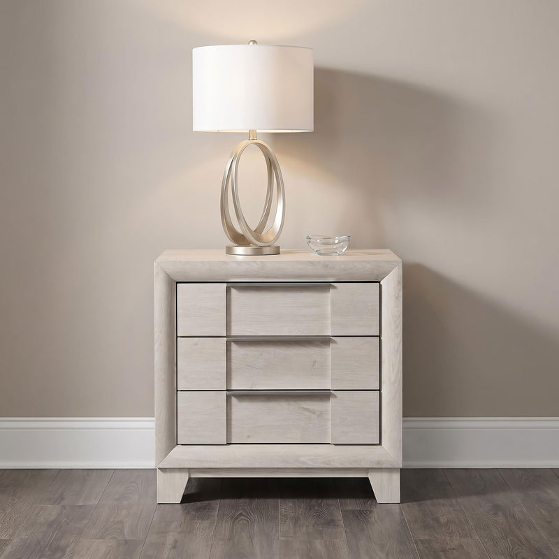 Farre 2-drawer Nightstand Bedside Table Washed Grey - 225112