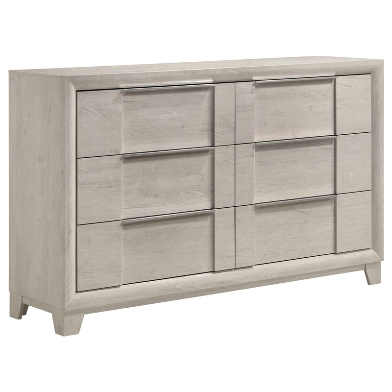 Farre 4-piece Eastern King Bedroom Set Washed Grey - 225110KE-S4