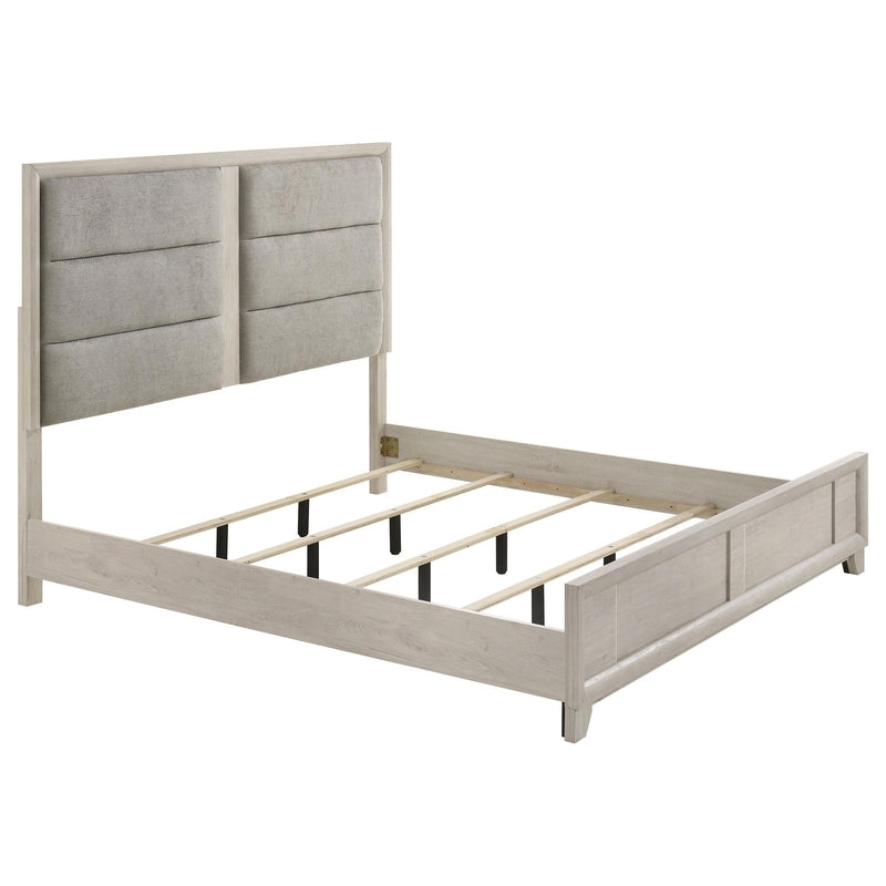 Farre 4-piece Eastern King Bedroom Set Washed Grey - 225111KE-S4