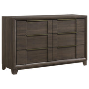 Farre 4-piece Eastern King Storage Bedroom Set Dark Brown / Beige - 225320KE-S4