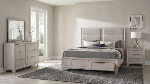 Farre 4-piece Queen Bedroom Set Washed Grey - 225110Q-S4