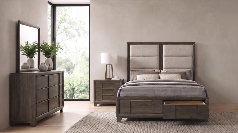 Farre 4-piece Queen Storage Bedroom Set Dark Brown - 225320Q-S4