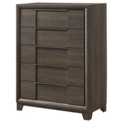 Farre 5-drawer Chest of Drawers Dark Brown - 225325