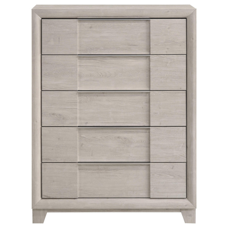 Farre 5-drawer Chest of Drawers Washed Grey - 225115