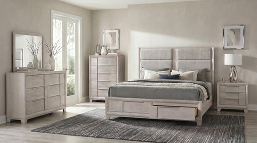 Farre 5-piece Eastern King Bedroom Set Washed Grey - 225110KE-S5
