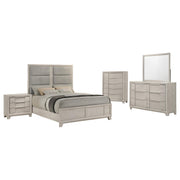 Farre 5-piece Queen Bedroom Set Washed Grey - 225111Q-S5