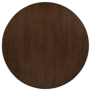 Faulkner 48-inch Round Wood Dining Table Brown Oak - 115600
