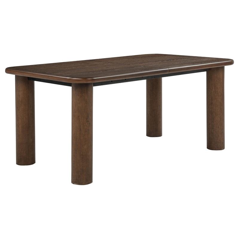 Faulkner 84-inch Extension Wood Dining Table Brown Oak - 115601