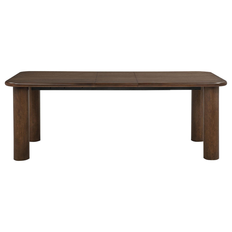 Faulkner 84-inch Extension Wood Dining Table Brown Oak - 115601