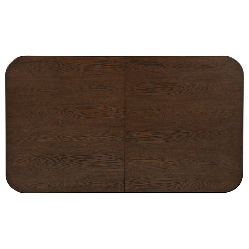 Faulkner 84-inch Extension Wood Dining Table Brown Oak - 115601