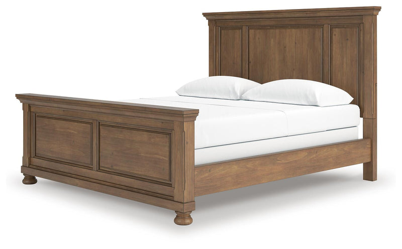 Feddinger California King Panel Bed with Dresser in Medium Brown - PKG022330