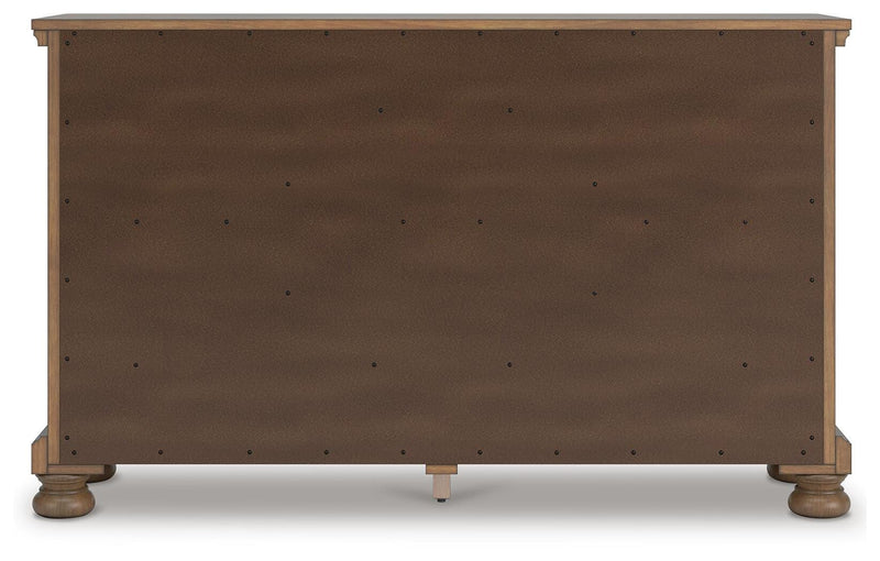 Feddinger California King Panel Bed with Dresser in Medium Brown - PKG022330
