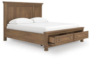 Feddinger California King Panel Storage Bed, Dresser and Nightstand - PCB779B20