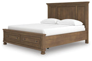 Feddinger California King Panel Storage Bed, Dresser and Nightstand - PCB779B20