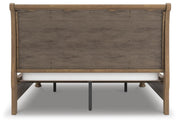 Feddinger California King Storage Sleigh Bed with Dresser in Medium Brown - PKG022346
