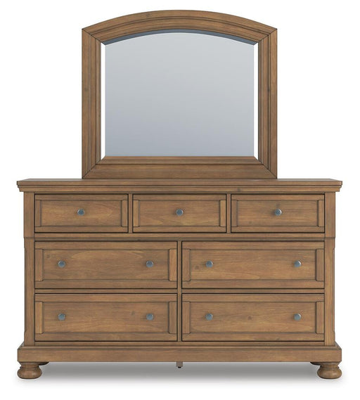 Feddinger King Panel Bed, Dresser, Mirror, Chest and 2 Nightstands - PCB779B22