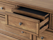 Feddinger King Panel Bed with Dresser and Nightstand in Medium Brown - PKG022323