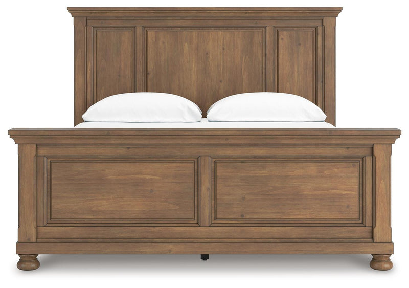 Feddinger Medium Brown California King Panel Bed - PCB779B7