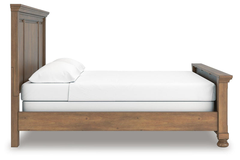 Feddinger Medium Brown California King Panel Bed - PCB779B7