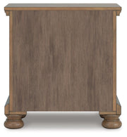 Feddinger Medium Brown Queen Panel Bed, Dresser, Mirror, Chest and Nightstand - PCB779B10