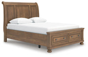 Feddinger Queen Sleigh Storage Bed, Dresser and Mirror - PCB779B5