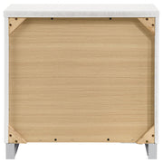 Felicity 2-drawer Nightstand White High Gloss - 203502
