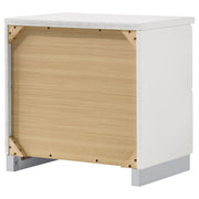 Felicity 2-drawer Nightstand White High Gloss - 203502