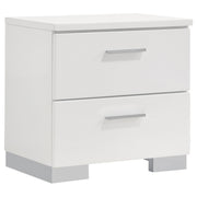 Felicity 4-piece California King Bedroom Set White Gloss - 203500KW-S4L