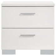 Felicity 4-piece California King Bedroom Set White Gloss - 203500KW-S4L