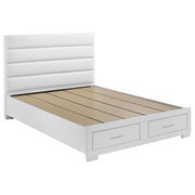 Felicity 4-piece California King Platform Bedroom Set White - 203510KW-S4